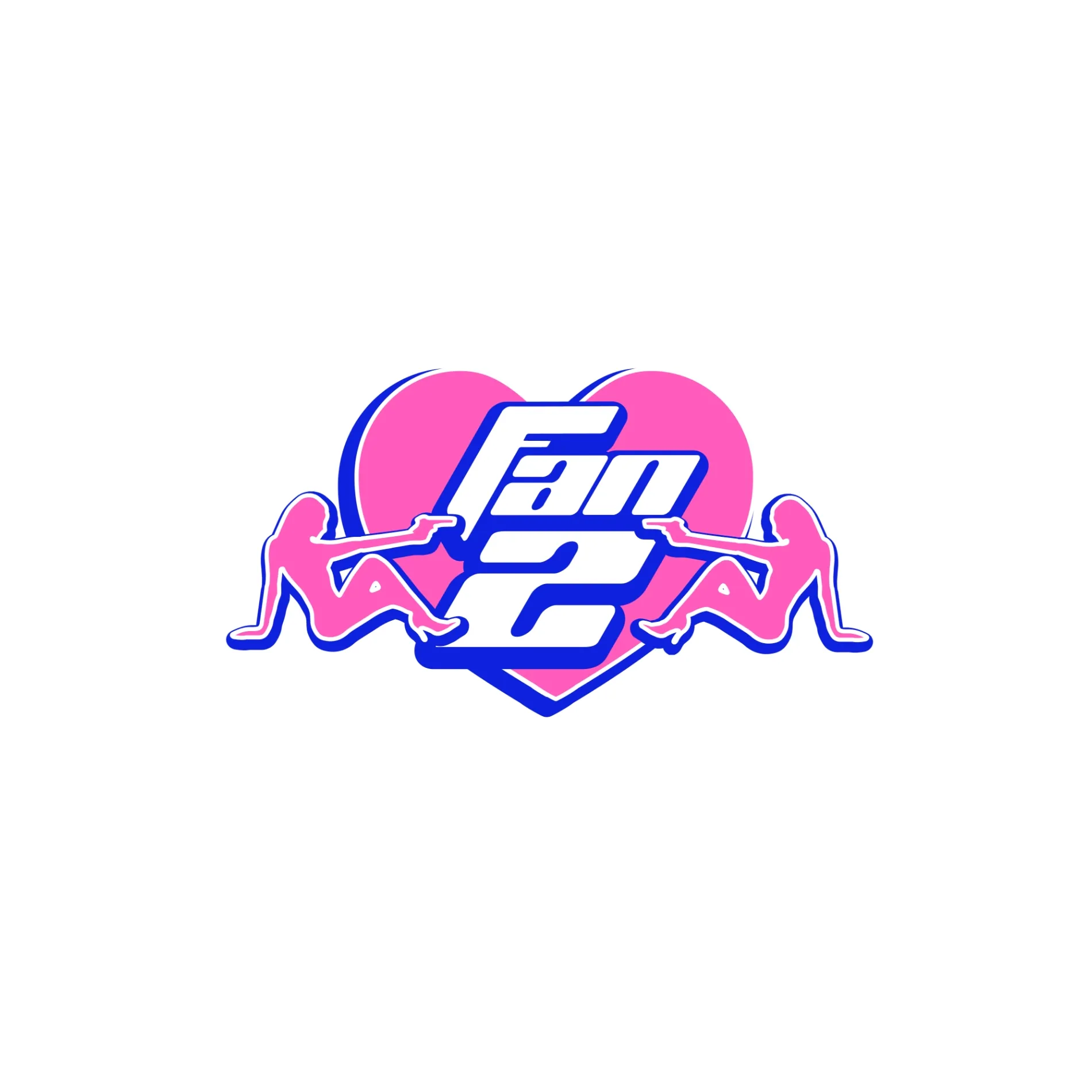 Logo coloré avec un cœur et des silhouettes de personnes.